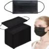 1000X 3-lagig Atemschutzmasken Einwegmaske Mundschutz Vliesmaske Masken Mundschutz 【schwarz】