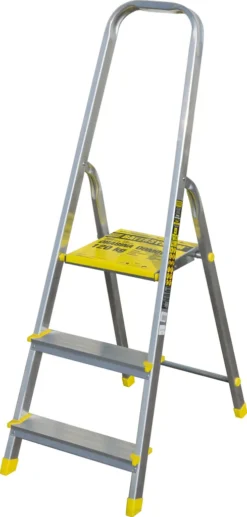 FORTENA Haushaltsleiter Mit 3 Stufen – Profi-Leiter Aus Aluminium, 2,5m Arbeitshöhe, Bis Zu 120 Kg Belastung, Stehleiter Für Haus Und Wohnung -Vidailo Verkaufe b6e2e4b6ca7b98a60f6a5114b5879260