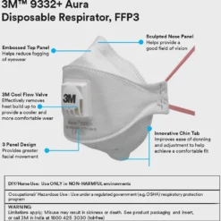 3M Atemschutzmaske 9332 9332+ Mit Ventil FFP3 Höchste Schutzklasse -Vidailo Verkaufe b7204107d03b9812b456636b941522be