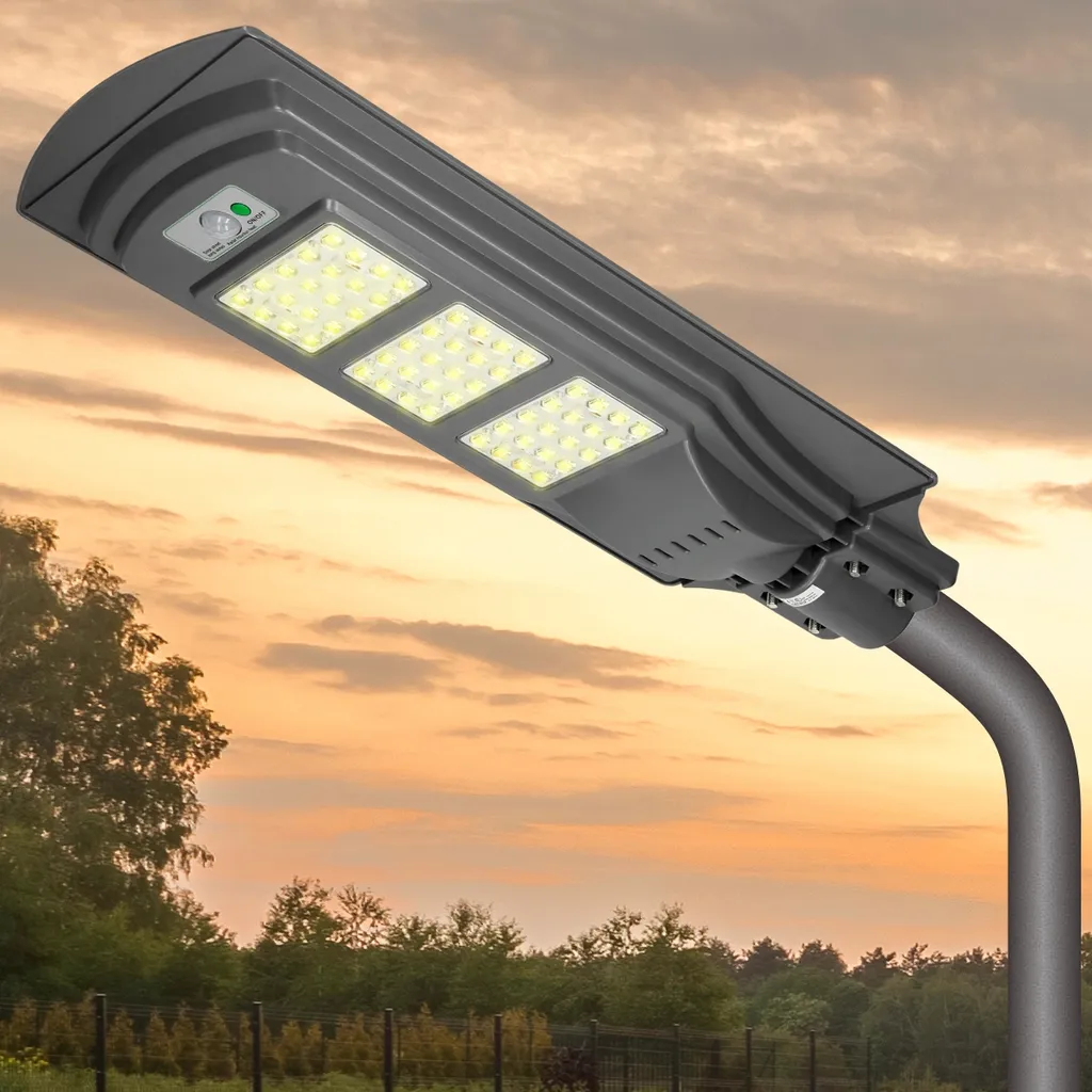 ECD Germany LED Solar Straßenlampe 60W Mit Lichtsteuerung Und Radar-Sensor - 60 LEDs - KaltWeiß - Wasserdicht IP65 - Für Outdoor Garten Wege Einfahrten - Straßenlaterne Straßenleuchte Solarleuchte 9 ECD Germany LED Solar Straßenlampe 60W Mit Lichtsteuerung Und Radar-Sensor - 60 LEDs - KaltWeiß - Wasserdicht IP65 - Für Outdoor Garten Wege Einfahrten - Straßenlaterne Straßenleuchte Solarleuchte – Bild 7