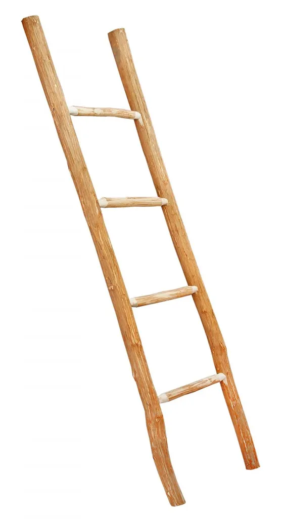 Dekorative Anlegeleiter 150 Cm Natur 3 Dekorative Anlegeleiter 150 Cm Natur