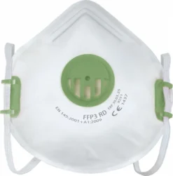 10x Profi Atemschutz FFP3 Schutz Maske Mit Ventil - Wiederverwendbar - 99% Filterung - Hergestellt In Der EU