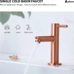 Kaltwasserhahn Wasserhahn Bad Kaltwasser Armatur Für Bad Standventil Wasserhahn Armatur Badarmaturen Roségold -Vidailo Verkaufe ba75a9a0c71247dfb67d1d9048c12de2