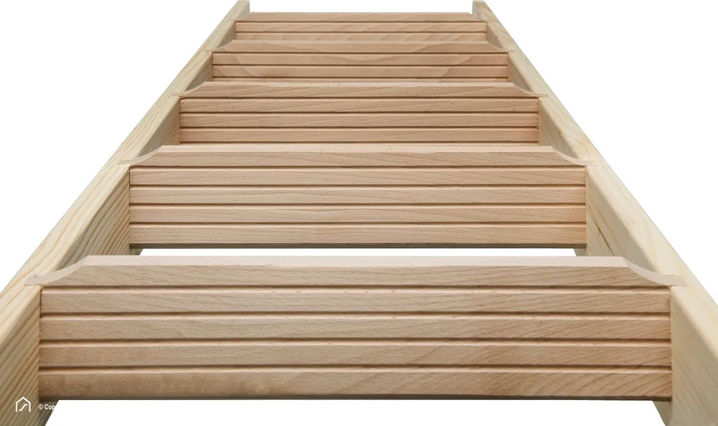 Anstellleiter Hochbettleiter Intercon Maxi Mit 7 Stufen Bis Max. 160 Cm, Mit Einhängehaken Zur Befestigung | Holzleiter | Anlegeleiter 5 Anstellleiter Hochbettleiter Intercon Maxi Mit 7 Stufen Bis Max. 160 Cm, Mit Einhängehaken Zur Befestigung | Holzleiter | Anlegeleiter – Bild 3