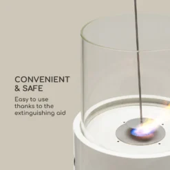 Blumfeldt Fiamme Tamburo , Ethanol-Kamin , Edelstahl-Brenner 0,8 Liter , 4-5 H Brenndauer , Zylinder Aus Gehärtetem Glas , Inklusive Löschwerkzeug -Vidailo Verkaufe bd306ce01b96031f3d28e23831650cd2