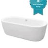 Calmwaters® Freistehende Badewanne 180x80 Cm, Acrylwanne Modern Soft, Duo-Badewanne Für 2 Personen, Maße 180 X 80 Cm, Freistehende Wanne Oval, Runde Badewanne Freistehend, Duowanne Weiß, 02SL3337 2 Calmwaters® Freistehende Badewanne 180x80 Cm, Acrylwanne Modern Soft, Duo-Badewanne Für 2 Personen, Maße 180 X 80 Cm, Freistehende Wanne Oval, Runde Badewanne Freistehend, Duowanne Weiß, 02SL3337 -Vidailo Verkaufe bd694c2511d75994e57f7feafc7482cf