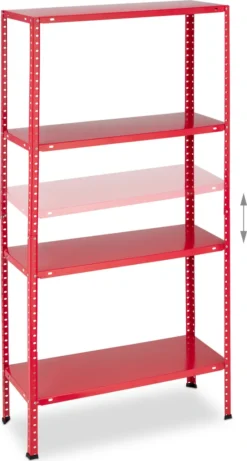 Relaxdays Rotes Schwerlastregal 2er Set 4 Ebenen -Vidailo Verkaufe bebc336f0eb36bd38c8b6be802efdc63