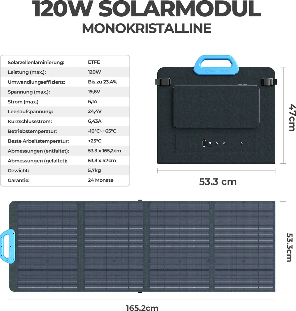 BLUETTI AC200P Tragbares Stromerzeuger 2000Wh Solar Generator Mit Solarpanel Kit Mit 3pcs 120W PV120 Solarmodule Foldable Solar Panel, 2000W Portable Power Station Für Notstromversorgung Camping Wohnwagen Wohnmobil 8 BLUETTI AC200P Tragbares Stromerzeuger 2000Wh Solar Generator Mit Solarpanel Kit Mit 3pcs 120W PV120 Solarmodule Foldable Solar Panel, 2000W Portable Power Station Für Notstromversorgung Camping Wohnwagen Wohnmobil – Bild 6