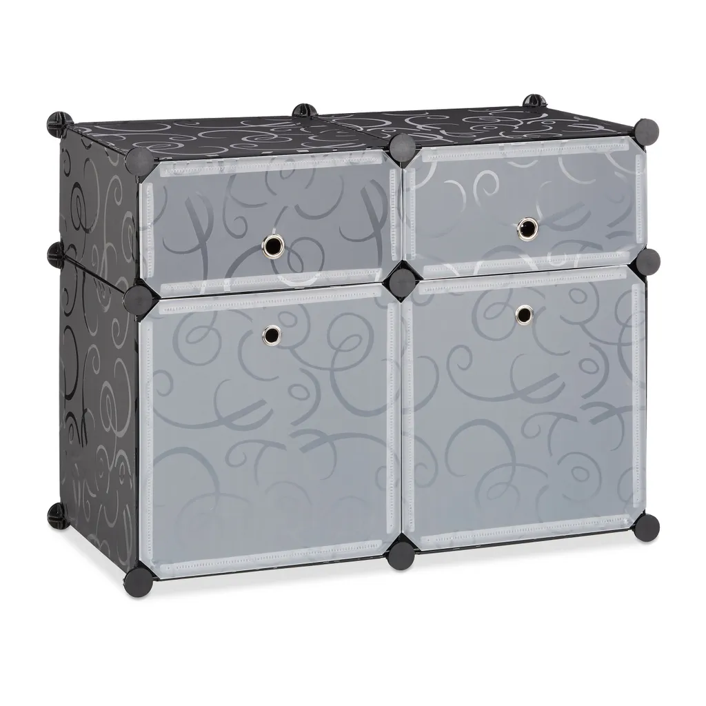 Relaxdays Regalsystem 4 Fächer 12 Relaxdays Regalsystem 4 Fächer – Bild 10