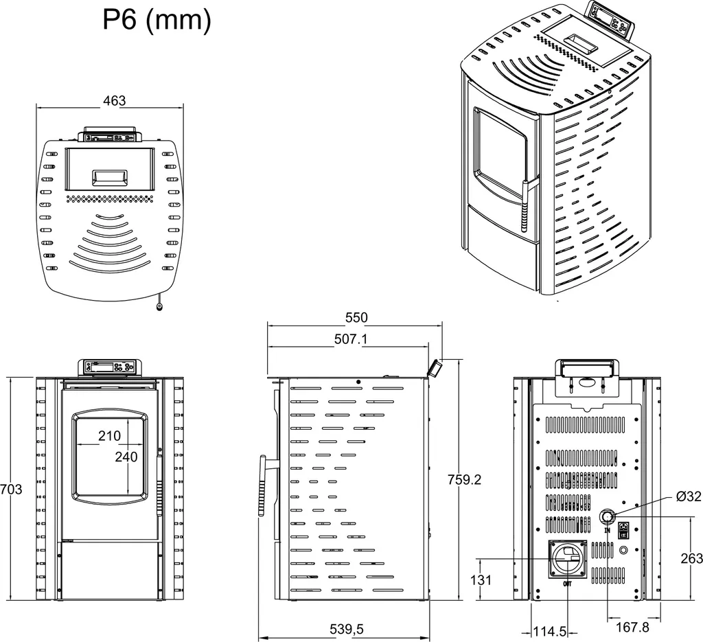 Nemaxx P6 Pelletofen Pelletkamin Pelletkaminofen 6 KW Kaminofen Heizofen Pellet Ofen Kamin Pelletheizung Heizung - Weiß - WiFi-Ready 14 Nemaxx P6 Pelletofen Pelletkamin Pelletkaminofen 6 KW Kaminofen Heizofen Pellet Ofen Kamin Pelletheizung Heizung - Weiß - WiFi-Ready – Bild 12