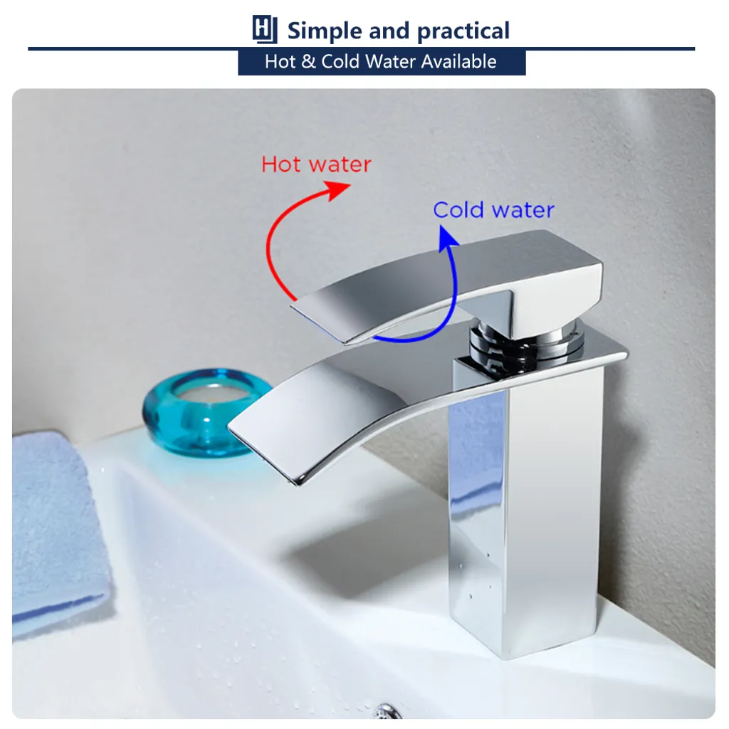 Wasserhahn Bad Wasserfall Badarmatur Messing Waschtischarmatur Für Badezimmer Einhandmischer Waschbecken Armatur Verchromt Silber 6 Wasserhahn Bad Wasserfall Badarmatur Messing Waschtischarmatur Für Badezimmer Einhandmischer Waschbecken Armatur Verchromt Silber – Bild 4