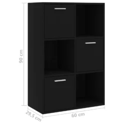 VidaXL Lagerschrank Schwarz 60x29,5x90 Cm Holzwerkstoff -Vidailo Verkaufe c506d0a57d818851ed3699a70274b50e