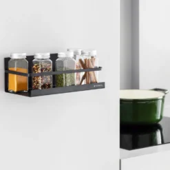 Navaris Kühlschrank Regal Magnetisch - Hängeregal Gewürzregal Organizer - Küchenregal Aus Metall - Ablage Ohne Bohren In Schwarz -Vidailo Verkaufe c80399289a9552df223a2239cffbce7a