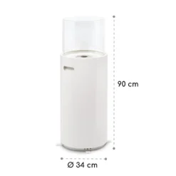 Blumfeldt Fiamme Tamburo , Ethanol-Kamin , Edelstahl-Brenner 0,8 Liter , 4-5 H Brenndauer , Zylinder Aus Gehärtetem Glas , Inklusive Löschwerkzeug -Vidailo Verkaufe c879d58f4fdd2c00cf3e94b83adb06b7