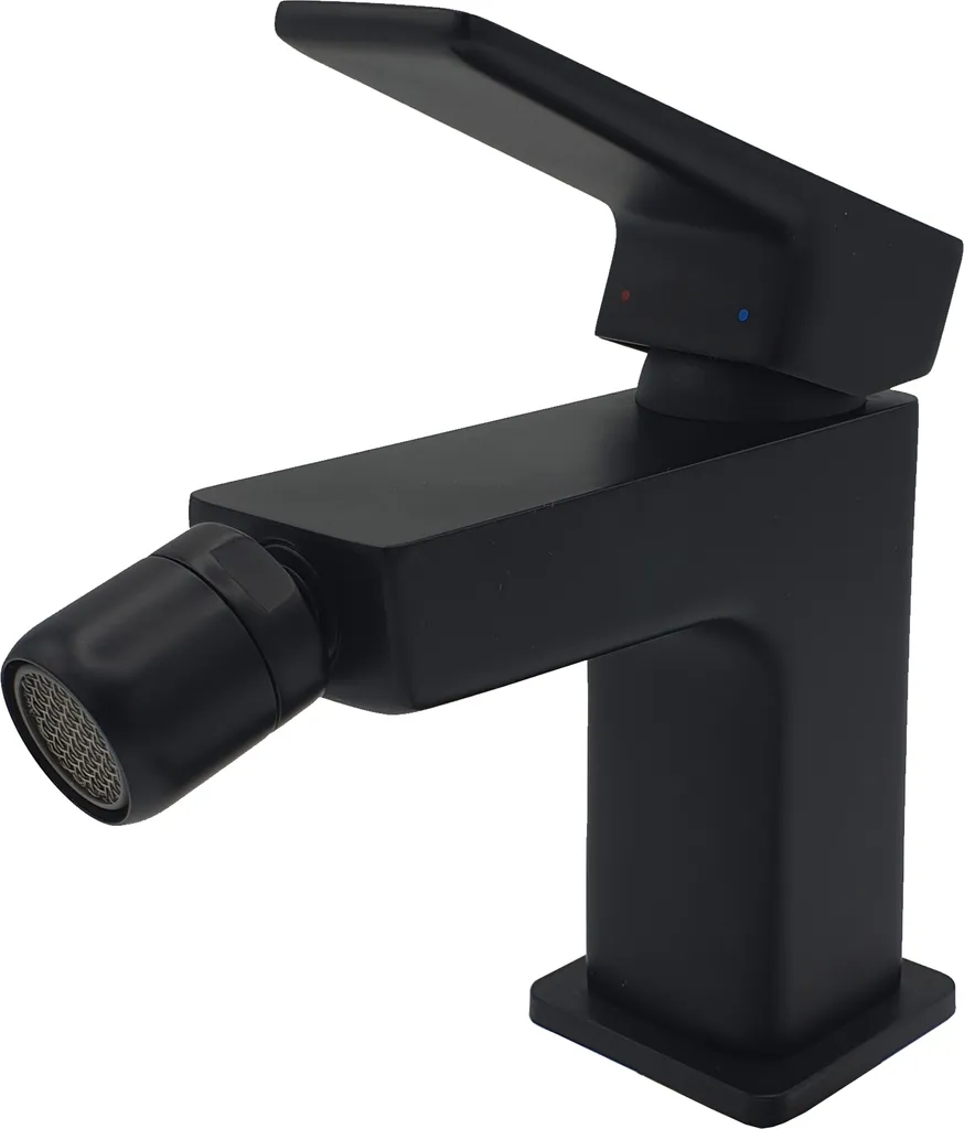 Schwarz Badezimmer Bidet Wasserhahn Rechteckig Geformt Mischbatterie Einhebel 4 Schwarz Badezimmer Bidet Wasserhahn Rechteckig Geformt Mischbatterie Einhebel – Bild 2
