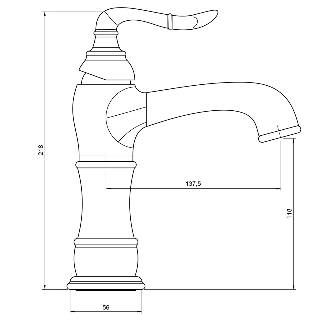 PaulGurkes Wasserhahn Nostalgie Einhandmischer Retro Mischbatterie Chrom 4 PaulGurkes Wasserhahn Nostalgie Einhandmischer Retro Mischbatterie Chrom – Bild 2