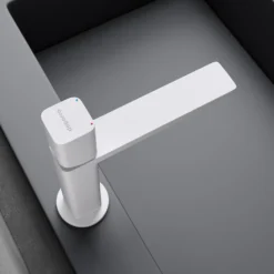 Mai & Mai Waschtischarmatur Wao-7901 Eckiges Design Badarmatur Weiß Waschtisch-Einhandmischer DIN-Anschlüsse -Vidailo Verkaufe ca79929a313038b0050d6989b8357a75