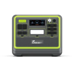 Fossibot F2400 2400w Kraftwerk 50/60Hz Stromversorger Mit Bidirektionalem Inverter-Super-Charge Grün