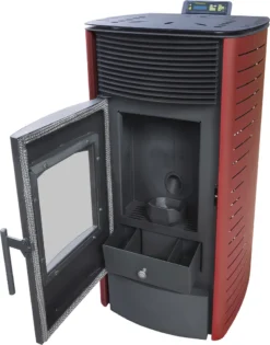 Nemaxx P12 Pelletofen Pelletkamin Pelletkaminofen 12 KW Kaminofen Heizofen Pellet Ofen Kamin Pelletheizung Heizung - Rot - WiFi-Ready -Vidailo Verkaufe cad0733e2956ba245459fe2f1ebbd1ea