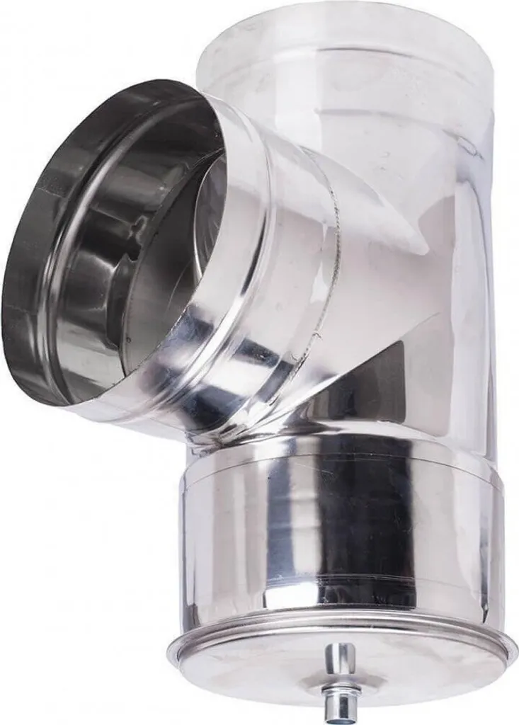 Schornstein Bausatz Für Pelletofen, Edelstahl AISI 304, 80-150mm 8 Schornstein Bausatz Für Pelletofen, Edelstahl AISI 304, 80-150mm – Bild 6