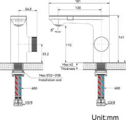 Lonheo Infrarot Sensor Wasserhahn Bad Automatik Waschtischarmatur Mit Zwei Infrarotsensor Einhebelmischer Waschbecken Mischbatterie Badarmatur, Chrom -Vidailo Verkaufe cc9cc569d43084e5924da00490f953d8