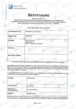 FFP2 PREMIUM KOMFORT Filtrierende Halbmaske NR 5-Lagen CE Einzeln Verpackt MHD Mindestens 1 Jahr Menge Frei Wählbar Aus Bayern Einzelpreis Gamco-20 H3 Protective Gear Mund-Nasen-Maske Mund-Nasen-Schutz MNS E Beiliegend Atemschutzmaske Mundschutz Set-Preise In Den Anderen Angeboten Vertrieb Und Herstellung: Deutschland Echte Maske -Vidailo Verkaufe ccafdc9801957627e9bac45f3a9bfd40
