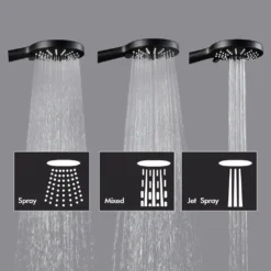 Duschsystem Trennbar, Schwarz , Badewannenarmatur Wasserfall ,Duscharmatur ,Dusche 2 Funktion Handbrause ,Edelstahl Duschstange ,Regendusche Für Bad/Badewanne,keinen Wasserhahn -Vidailo Verkaufe ccc5ae7c07a8ae255fbf1d1fa60e8f84