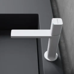 Mai & Mai Waschtischarmatur Wao-7901 Eckiges Design Badarmatur Weiß Waschtisch-Einhandmischer DIN-Anschlüsse -Vidailo Verkaufe cd5ad3618f1226f6697e706b99582060