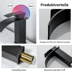 Wasserfall Waschtischarmatur, Wasserhahn Bad, Kaltes Und Heißes Waschamatur Waschbecken, Wasserhahn Waschbecken Für Badezimmer, Einhandmischer Waschbeckenarmatur, Brass Mischbatterie -Vidailo Verkaufe ce08dc4aa3ae0a9141aa20f623a3d81c