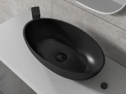 Design Waschtischarmatur Badarmatur XELO-Flex 260 - Hoher Auslauf - Farbe Wählbar, Farbe:Schwarz Matt -Vidailo Verkaufe ce79eff8c9e7e29974ee77ffa9d4946d