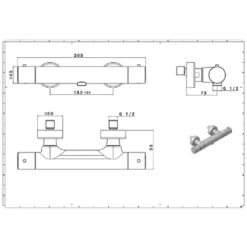 Thermostat Duscharmatur AVITAL Padola DW-6509CQ0625 Nickel Gebürstet -Vidailo Verkaufe cf1396116d66e3cab26dfa5f87d68d44