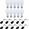 10 X LED Leuchtmittel 15W = 100W E27 Matt 1350lm Warmweiß + 10 X Baufassung Renovierfassung Lampenfassung Schwarz -Vidailo Verkaufe cf6e228440a896f6f5b287241ec5a7d3