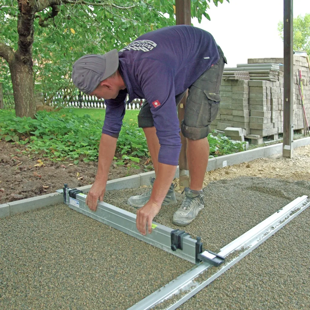 Rabo Trockenschüttungslehre 'Varia-Plus Set' 6-teilig: Je 2 Grundschienen 1,25m Und 2,50m, 1 Abziehlatte Stufenlos Verstellbar 0,77-1,20m, 1 Abziehlatte Stufenlos Verstellbar 1,50-2,50m 6 Rabo Trockenschüttungslehre 'Varia-Plus Set' 6-teilig: Je 2 Grundschienen 1,25m Und 2,50m, 1 Abziehlatte Stufenlos Verstellbar 0,77-1,20m, 1 Abziehlatte Stufenlos Verstellbar 1,50-2,50m – Bild 4