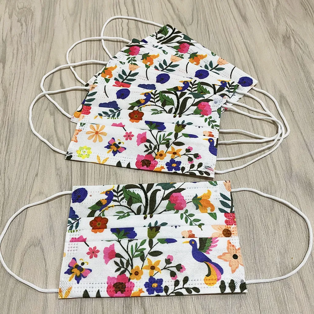 50 Stk Kinder Einwegmaske Blume Einweg Gesichtsmaske Mund-Nasen-Schutz 3-lagig Gesichtsschutz Für Mädchen 6 50 Stk Kinder Einwegmaske Blume Einweg Gesichtsmaske Mund-Nasen-Schutz 3-lagig Gesichtsschutz Für Mädchen – Bild 4