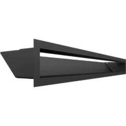 Lüftungsgitter LUFT 9x80 Schwarz Slim