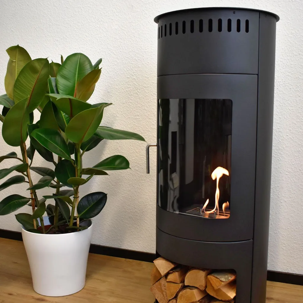 GLOW FIRE Ethanol Kamin 'Bergen' | Ethanolofen In Schwarz Mit 6 Std. Brenndauer Und 2 KW Heizleistung | HxD: 112,5x45 Cm 7 GLOW FIRE Ethanol Kamin 'Bergen' | Ethanolofen In Schwarz Mit 6 Std. Brenndauer Und 2 KW Heizleistung | HxD: 112,5x45 Cm – Bild 5
