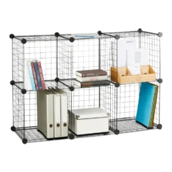 Relaxdays Regalsystem Drahtgitter 6 Fächer -Vidailo Verkaufe d73dc11a297f9dcab4ea70caa84ca929