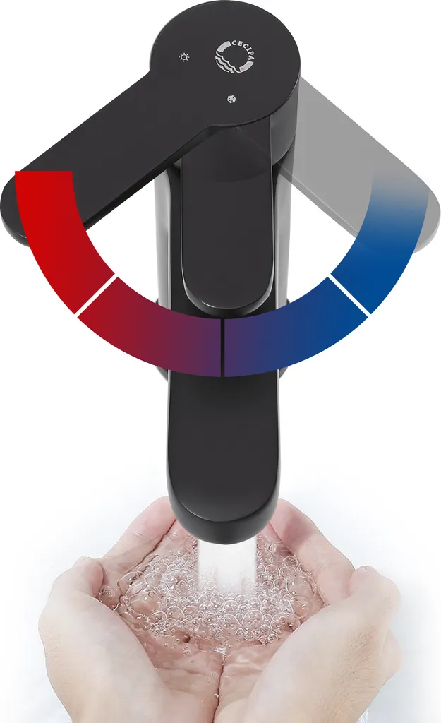 Cecipa Waschtischarmatur Mit Zugstange, Wasserhahn Bad Mit Ablaufgarnitur,Waschbecken Mischbatterie Schwarz 9 Cecipa Waschtischarmatur Mit Zugstange, Wasserhahn Bad Mit Ablaufgarnitur,Waschbecken Mischbatterie Schwarz – Bild 7