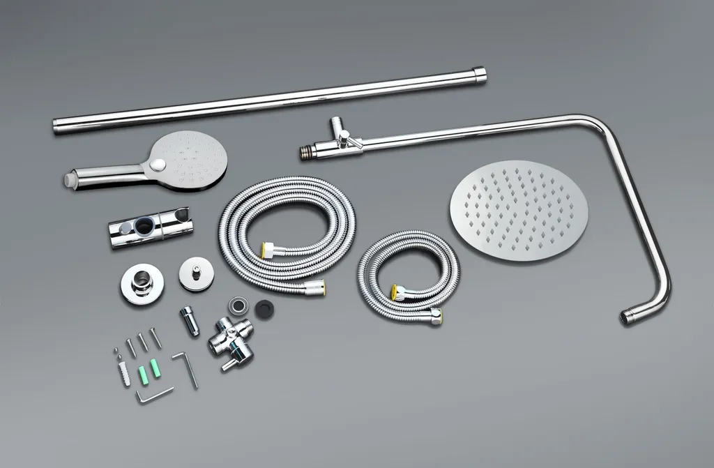 Marwell Duschsystem Bayala Round - Duschstange Inkl. Duschkopf Und Duschbrause 8 Marwell Duschsystem Bayala Round - Duschstange Inkl. Duschkopf Und Duschbrause – Bild 6
