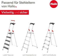 Hailo Leiter-Wechselfuß-Set EasyClix Living Größe L 9947-001 -Vidailo Verkaufe d7f309082bdef11fe641993c749088ce