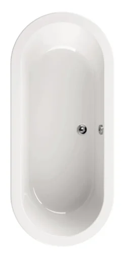 Calmwaters® Freistehende Badewanne 180x80 Cm, Acrylwanne Modern Soft, Duo-Badewanne Für 2 Personen, Maße 180 X 80 Cm, Freistehende Wanne Oval, Runde Badewanne Freistehend, Duowanne Weiß, 02SL3337 -Vidailo Verkaufe d8432e4289787fc25b432237c2d3a836