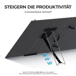 BLUETTI PV420 420W Solarpanel Für AC200P/AC200MAX/AC300/EP500/EP500 PRO Stromerzeuger Mit Verstellbarem Ständer, Faltbare Mobile Solaranlagen Für Outdoor-Camping, Notfall, Stromausfall -Vidailo Verkaufe db9234d73fdc40377494d33869ac0a6c