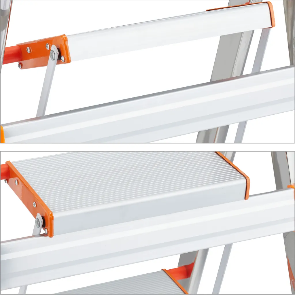 Relaxdays Klappbare Trittleiter Mit 3 Stufen 9 Relaxdays Klappbare Trittleiter Mit 3 Stufen – Bild 7