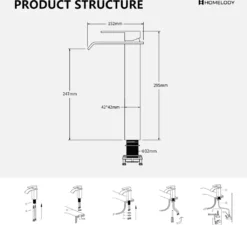 2x Badarmatur Schwarz Waschbecken Armatur Wasserfall Mischbatterie Waschtischarmatur Einhandmischer Schwarzer Wasserhahn Für Badzimmer Hoch -Vidailo Verkaufe dd5142d854d0f3a1fe868c96ebc011cd