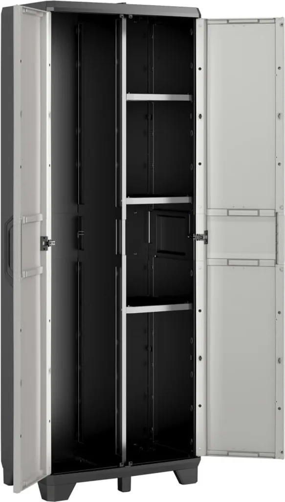 Keter Universalschrank Gear Schwarz Und Grau 182 Cm 4 Keter Universalschrank Gear Schwarz Und Grau 182 Cm – Bild 2
