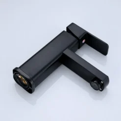 Schwarz Wasserhahn Bad Einhandmischer Waschtischarmaturen, Wasserhahn Aufsatzwaschbecken Für Badezimmer -Vidailo Verkaufe de184f6507c53e582873fad824feea65