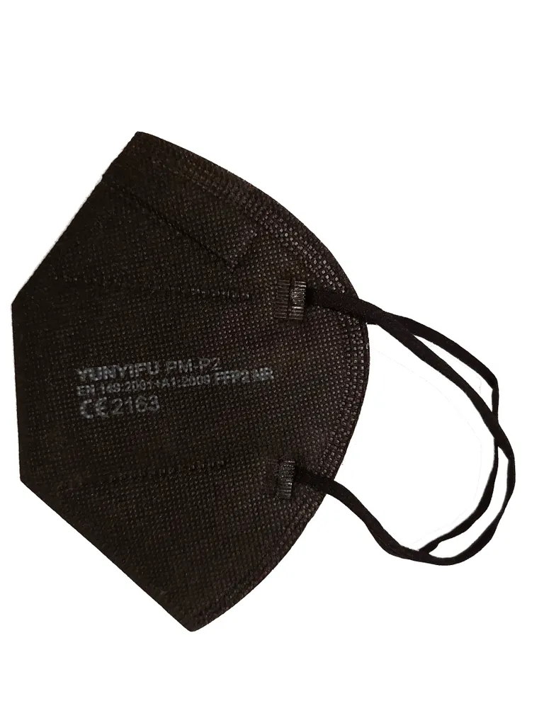 10 Stück Yunyifu FFP2-Maske, Mit Gepolsterten Komfort Bügel, Nach EN149, CE2163(schwarz) 4 10 Stück Yunyifu FFP2-Maske, Mit Gepolsterten Komfort Bügel, Nach EN149, CE2163(schwarz) – Bild 2