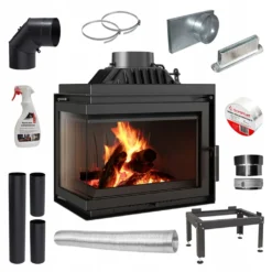 Linker Kamineinsatz SIMPLE 8 KW + Zubehör