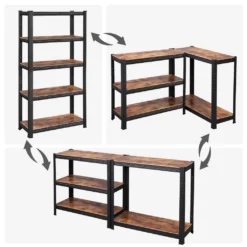SONGMICS Standregal, Bücherregal, Lagerregal, 5 Ablagen, Küchenregal, Regal, 30 X 75 X 150 Cm, Bis 650 Kg Belastbar, Verstellbare Ablagen -Vidailo Verkaufe e0bb7531ee4b3d42f554c19db19aaaa1
