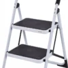 COSTWAY Trittleiter Klapptritt Stehleiter Haushaltsleiter Stufenleiter Stufenstehleiter 2 Stufen Klappbar Metall 150KG